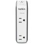 Belkin Travel RockStar Surge Protector with 2 AC Outlets, 1 USB Port and 3000 mAh Battery Pack Charger