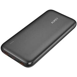 AUKEY Portable Charger 10000mAh PD 3.0 QC 3.0 USB C Power Bank, Tri-Output Battery Pack Compatible with iPhone 11/11 Pro/Xs/XS Max/XR, Samsung Galaxy Note9