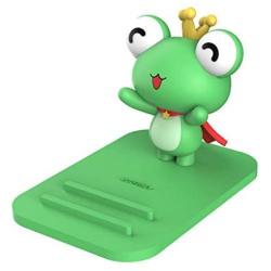 Frog Phone Holder - Adjustable Stand - Lovely Animal Desktop Cell Phone Stand, Creative Cartoon Multi-Function Desk Phone Stand, Smartphone Dock,Frog Gift for Girl (Green Frog, 17 X 8 X 5 cm)