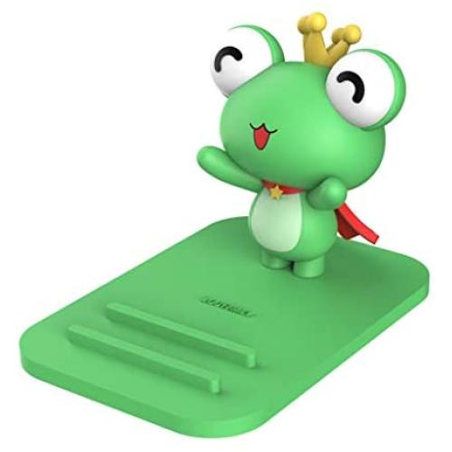 Frog Phone Holder - Adjustable Stand - Lovely Animal Desktop Cell Phone Stand, Creative Cartoon Multi-Function Desk Phone Stand, Smartphone Dock,Frog Gift for Girl (Green Frog, 17 X 8 X 5 cm)