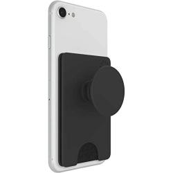 PopSockets PopWallet+ with Integrated Swappable PopTop - Black