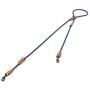 Mile High Life | Double Dogs Leash | Dog Slip Rope Lead | Dual Configuration | Mountain Climbing Rope 8FT with Heavy Duty Metal Sturdy Clasp (Multi- Colors)