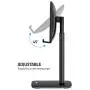Nulaxy Phone Stand, Upgraded Height Angle Adjustable Cell Phone Stand, Cradle, Dock, Desk Phone Holder Compatible with iPhone Xs Xr 8 X 7 6 6s Plus SE 5 5s 5c, All Smartphones - Black