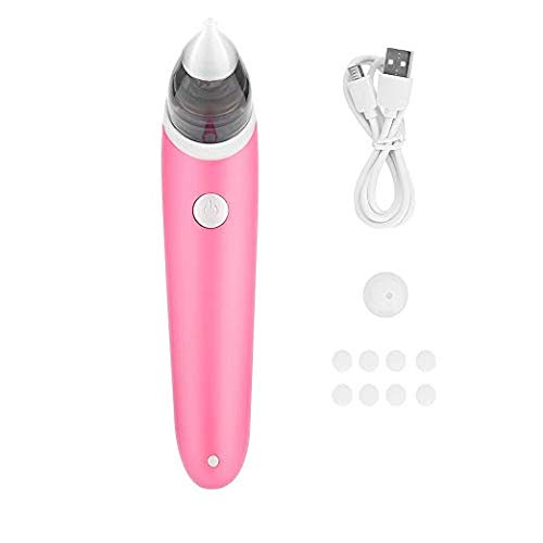 YAVOCOS Baby Nasal Aspirator Electric Safe Hygienic Nose Cleaner with 2 Sizes of Nose Tips and Oral Snot Sucker for Newborns Boy Girls (Red WithBox)