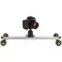Movo SGTD-60S 23" Linear Track Slider, Table Dolly Combo Video Rig with Skate Wheels, Retractable Legs and Carrying Case (Silver)