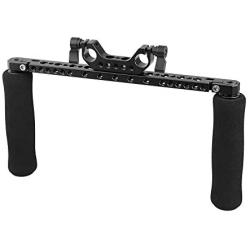 CAMVATE Sponge Handle Grips with 15mm Dual Rod Clamp for DSLR Camera Shoulder Rig