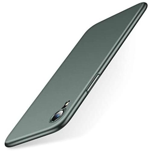 TORRAS Slim Fit iPhone XR Case, Ultra-Thin Hard Plastic Full Protective Cover with Matte Finish Grip Phone Case for iPhone XR 6.1 inch (2018), Midnight Green