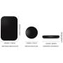 Nekteck Universal Stick on Flat Magnetic Car Mount Phone/Key Holder for iPhone X/8/7 6S/ 6 6 Plus, SE, Galaxy S9/S8 S6/S7 Note 9 8 5, LG G7 G6, Pixel 3/2 XL Nexus 6P 5X, Echo Dot More [4Pack]