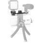 ChromLives Hot Shoe Extension Bar Mount Cold Shoe Extension Flash Bracket Dual Straight Mount Flash Bracket fits Nikon Canon Sony Olympus DSLR Camera Camcorder DV