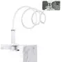 UGREEN Gooseneck Phone Holder for Bed Desk Flexible Cell Phone Clip Clamp Overhead Phone Mount Long Arm Compatible for iPhone 11 Pro Max SE XR XS 8 Plus 6 7 5, Samsung Galaxy S20 S10 S9 S8 S7, White
