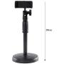 Cell Phone Holder for Desk 360° Rotation Strengthening The Base Excellent Stability Smartphone Stand Compatible with All Mobile Phones Height Adjustment Angle Bedroom Office Travel Mobile Holder