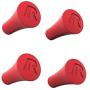 RAM X-Grip Rubber Cap 4-Pack (Red)