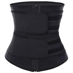 Wonder-Beauty Women Waist Trainer Corset Trimmer Belt Body Shaper Cincher Neoprene Sport Girdle with Zipper