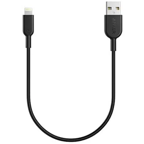 Anker Powerline II Lightning Cable (1ft), Probably The Worlds Most Durable Cable, MFi Certified for iPhone Xs/XS Max/XR/X / 8/8 Plus / 7/7 Plus / 6/6 Plus (Black) Anker Powerline II Lightning Cable (1ft), Probably The Worlds Most Durable Cable, MFi Certified for iPhone Xs/XS Max/XR/X / 8/8 Plus / 7/7 Plus / 6/6 Plus (Black)