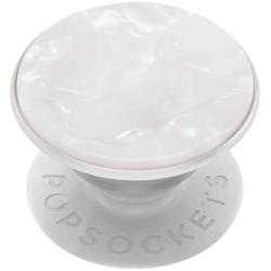 PopSockets PopGrip - Expanding Stand and Grip with Swappable Top - Acetate Pearl White