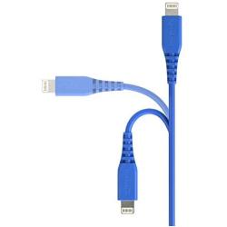 AmazonBasics MFi-Certified Lighting to USB A Cable for Apple iPhone and iPad - 4 Inches (10 Centimeters) - Blue