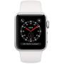 Apple Watch Series 3 (GPS + Cellular, 38mm) - Silver Aluminum Case with White Sport Band