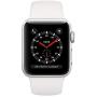 Apple Watch Series 3 (GPS + Cellular, 38mm) - Silver Aluminum Case with White Sport Band