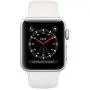 Apple Watch Series 3 (GPS + Cellular, 38mm) - Silver Aluminum Case with White Sport Band