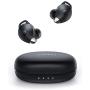 True Wireless Earbuds TaoTronics SoundLiberty 79 Smart AI Noise Reduction Technology for Clear Calls, Single/Twin Mode, 30H Playtime, USB Type C, IPX8 Waterproof, with Charging Case, Silver Black