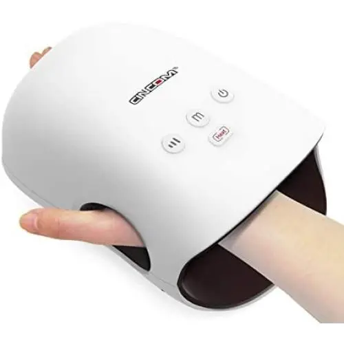 CINCOM Rechargeable Hand Massager with Heat for Women, Cordless Electric Massager for Hands, Air Compression Kneading Massage with Heat for Arthritis, Wrist, Pain Relief & Finger Numbness CINCOM Rechargeable Hand Massager with Heat for Women, Cordless Electric Massager for Hands, Air Compression Kneading Massage with Heat for Arthritis, Wrist, Pain Relief & Finger Numbness