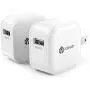 Mini Travel USB Charger, 12W 2-Pack Cell Phone Charger Adapter w/Foldable Plug for iPhone11 Pro/X/XR /8/7 /6/ Plus, iPad Pro/Air 2 /Mini 3/ Mini 4, Galaxy S7/ S6 /S6 Edge/Edge+, Note 5 and More