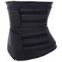 Latex Double Strapped, Zip Up Waist Trainer, Workout Sweat Sauna Belt, for Body Shaping Hourglass Tummy Reduction