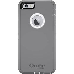 OtterBox Defender case for iPhone 6 PLUS/6s PLUS - Frustration Free Packaging - Glacier (White/Gunmetal Grey)