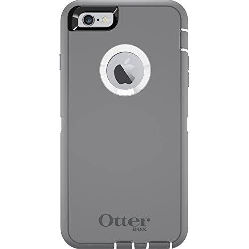 OtterBox Defender case for iPhone 6 PLUS/6s PLUS - Frustration Free Packaging - Glacier (White/Gunmetal Grey)