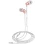 ROVKING Wired Earbuds with Mic and Case, Lightweight Ergofit in Ear Headphones, Metal Ear Buds Stereo Bass Earphones Compatible with iPhone iPod iPad Samung Android Cell Phone Laptop Tablet Rose Gold