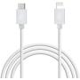 MFi Certified Lightning USBC Cable 3 ft - for iPhone X XS XR XS Max SE 8 Plus 8 7 Plus iPad Pro iPad Air 3 iPod Touch 5 Nano 7 - Charge & Sync - 2.4a Rapid Power - Travel Ready - White