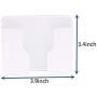 Wall Mount 3M Adhesive Mobile Phone Wall Charger Holder and Remote Control Stand Multipurpose Storage Box (White 2 Pack)