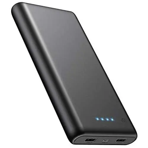 Portable Charger 24800mAh Power Bank with Smart LED Status, Dual USB Outputs, External Battery Pack Portable Phone Charger for iPhone, Samsung Galaxy, Tablet and More (Black) Portable Charger 24800mAh Power Bank with Smart LED Status, Dual USB Outputs, External Battery Pack Portable Phone Charger for iPhone, Samsung Galaxy, Tablet and More (Black)