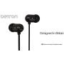 Betron B750s Earphones, Wired in-Ear Headphones, Noise Isolating Tangle-Free Earbuds, Heavy Deep Bass, Compatible with iPhone, iPad, MP3 Players, Samsung Smartphones, Tablets and Laptops, Black