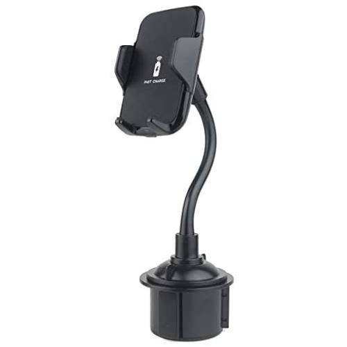 Wireless 10W Fast Car Charger Phone Holder, Cup Holder Phone Mount Universal Cell Phone Cradle for iPhone 11/11 Pro/ 11 Pro Max/XS Max/XR/X/8/8 Plus, S10/S10+/S9/S8/S8+/S7/S6 (Wireless Charger)