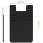 BIAJIYA Card Holder for Back of Phone Silicone Pouch Wallet Stick-on ID Credit Business Card Sleeve Pocket for All Smartphones (11PC)