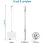 [Apple MFi Certified] Headphone Adapter for iPhone, 2 in 1 Lightning to 3.5mm Earphone Audio & Charger Splitter Adapter, Compatible with iPhone 11/11 Pro/XS/XR/X 8 7, iPad, iPod + iOS 13