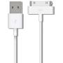 30 Pin USB Charging and Cable Sync Connector Data Cable for Old Apple iPhone 4/ 4s, iPhone 3G/3G, iPad 3/2/ 1,iPod Classic iPod Touch iPod Nano, White