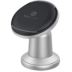 Magnetic Mount, WizGear Universal Stick On Metal Dashboard Magnetic Car Mount Holder, for Cell Phones and Mini Tablets with Fast Swift-snap Technology (Silver)