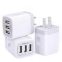 Wall Charger, USB Charger Adapter, Ailkin 3.1A/3Pack Muti Port Fast Charging Station Power Charge Base Block Plug Replacement for Phone 11Pro Max/X/8/7 Plus, Samsung S9/S8/S7, Kindle Fire USB Plug