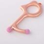 No Touch Tool Door Opener, Rose Golden- Touch Less Keychain for Touchscreen,Reusable Handle Key Tools, Stylus Pen, 2 Pack