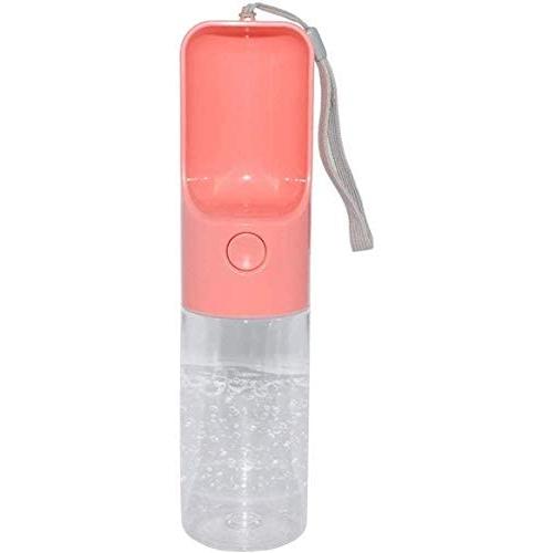 Esing Outdoor Dog Water Bottle,Portable Pet Water Dispenser for Walking, Puppy Travel Kettle, Drinking Feeder Bowl,Kittens Water Feeding Cup,Food Grade BPA Free(Pink)