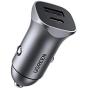 UGREEN PD Fast Car Charger, 18W USB C and USB A Dual Ports Metal Mini Car Adapter Compatible with iPhone SE/ 11Pro/ 11/ MAX/XS/XR/X/8/7/6/Plus, iPad Pro/Air/Mini, Galaxy S10 S9 S8 S7 S6 Note, LG, etc