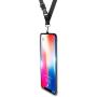 MASHANGMAOYI Cell Phone Lanyard Case, Universal Smartphone Cover with Adjustable Soft Neck Strap Holder - Black