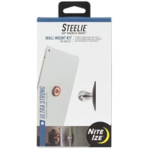 Nite Ize Original Steelie Wall Mount Kit for Tablets - Magnetic Wall Mount for Smartphones + Tablets