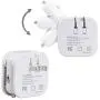 USB Wall Car Charger Compact,BOLWEO 2.1A 2-in-1 Dual Port USB Car Travel Charger and Home Wall Adapter with Foldable Plug Compatible with Smartphones,Kindle,iPad and More(White)