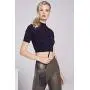 Bandolier Emma Crossbody Phone Case and Wallet - Black Leather with Silver Detail - Compatible with iPhone SE / 8, 7, 6 Only