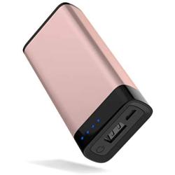 Portable Charger Power Bank Battery - by TalkWorks | 4000 mAh | Cell Phone Backup External Dual USB Power Pack for Apple iPhone 11, XR, XS, X, 8, 7, 6, iPad & Android for Samsung Galaxy - Rose Gold