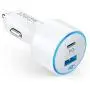 USB C Car Charger, Anker 49.5W PowerDrive Speed+ 2 Car Adapter with One 30W PD Port for MacBook Pro/Air 2018, iPad Pro, iPhone XS/Max/XR/X/8, S10/S9, and One 19.5W Fast Charge Port for S8 and More