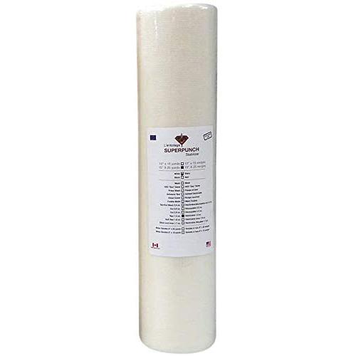 Tear Away Stabilizer White 1.5 oz 15 inch x 25 Yard Roll. SuperStable Embroidery Stabilizer Backing